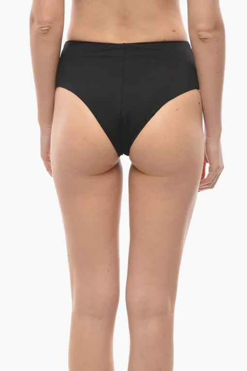 New Slip Bikini a Vita Alta con Logo Argentato Donna Costumi Da Bagno