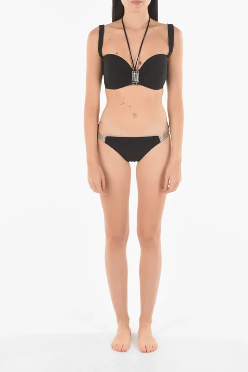 Clearance Slip Bikini con Dettagli Gioiello Donna Costumi Da Bagno