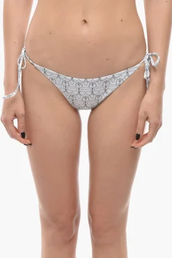 Slip Bikini con Laccetti Laterali e Stampa Iconica>Karl Lagerfeld Outlet