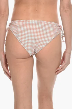 Sale Slip Bikini FILIPPA a Quadri Gingham con Laccetti Laterali Donna Costumi Da Bagno
