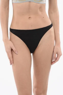 Slip Bikini in Jaquard Logato>Versace Outlet