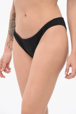 Discount Slip Bikini in Tinta Unita con Dettaglio a Contrasto Donna Costumi Da Bagno