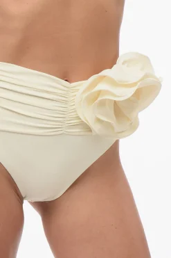 Fashion Slip Bikini Sgambato con Spilla Removibile Donna Costumi Da Bagno