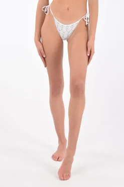 Hot slip bikini stampato con laccetti laterali Donna Costumi Da Bagno