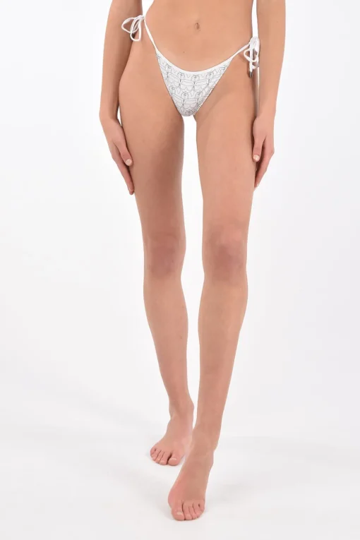 Hot slip bikini stampato con laccetti laterali Donna Costumi Da Bagno