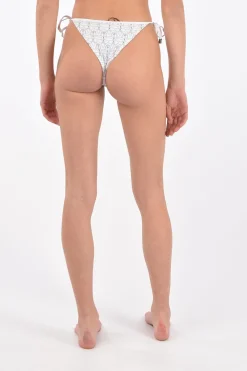 Hot slip bikini stampato con laccetti laterali Donna Costumi Da Bagno
