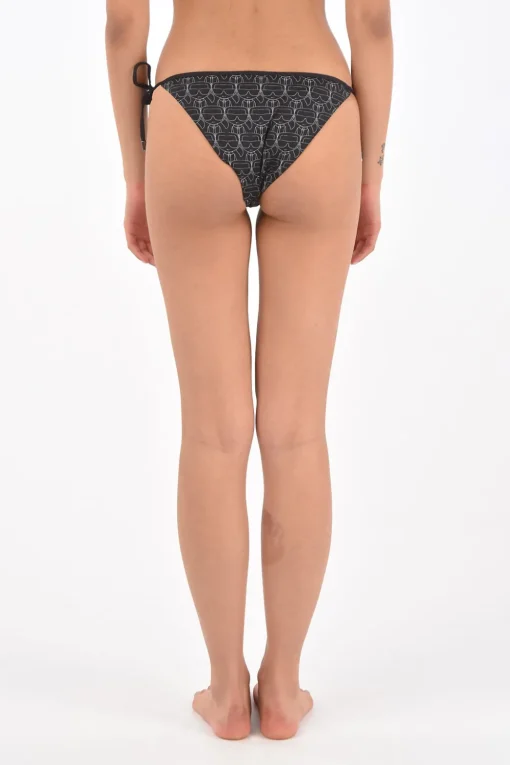 Slip Bikini Stampato con Laccetti Laterali>Karl Lagerfeld Online