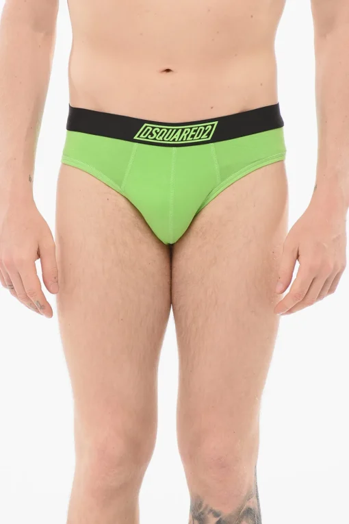 Slip Elasticizzato Con Banda Logata>Dsquared2 Discount