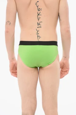 Slip Elasticizzato Con Banda Logata>Dsquared2 Discount