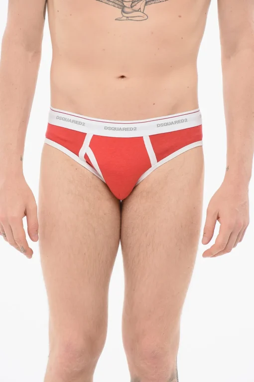 Slip In Cotone Con Banda Logata>Dsquared2 Online