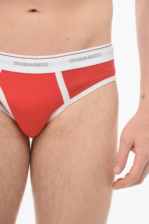 Slip In Cotone Con Banda Logata>Dsquared2 Online