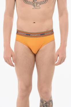 Hot Slip In Cotone Con Banda A Righe Uomo Intimo