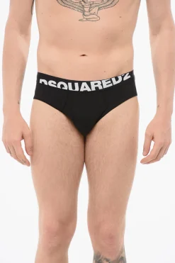 Online Slip In Cotone Con Banda Logata Uomo Intimo
