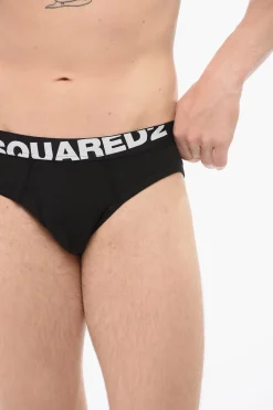 Online Slip In Cotone Con Banda Logata Uomo Intimo