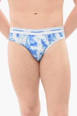 Hot Slip In Cotone Con Stampa Tie Dye Uomo Intimo