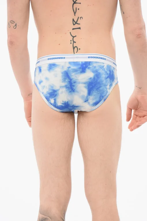 Hot Slip In Cotone Con Stampa Tie Dye Uomo Intimo