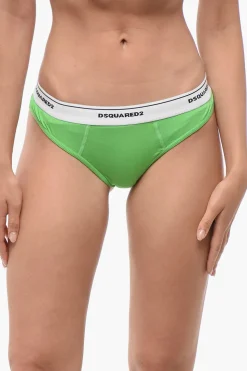 Slip In Cotone Stretch Con Banda Logata>Dsquared2 Outlet
