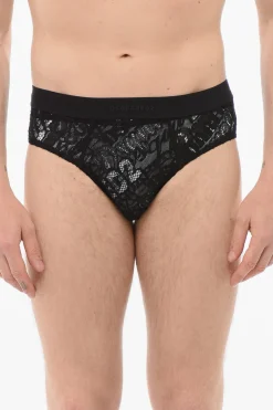 Online Slip In Pizzo Con Banda Logata Uomo Intimo