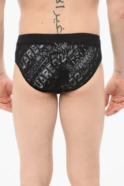 Online Slip In Pizzo Con Banda Logata Uomo Intimo