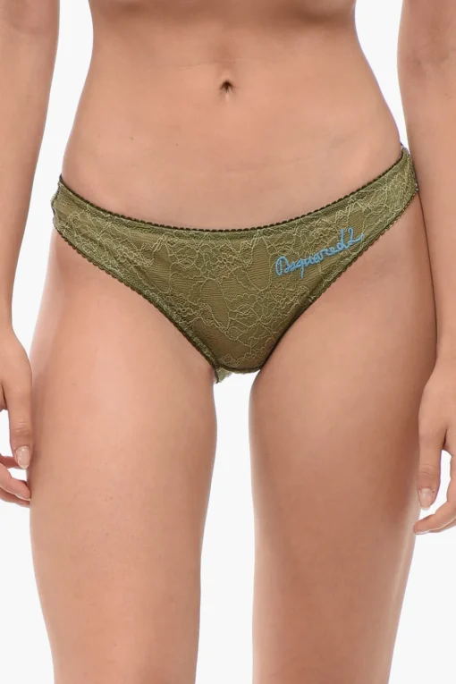 Online Slip in Pizzo con Ricami Donna Intimo