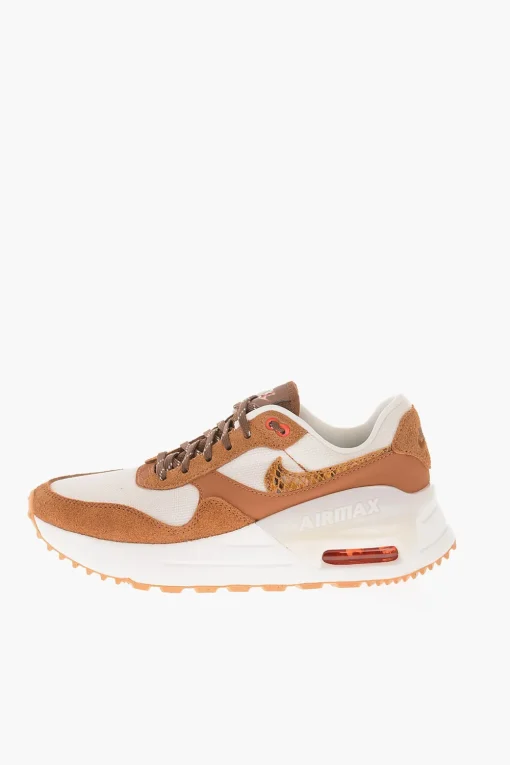 Sneakers AIR MAX SYSTM SE in Pelle e Tessuto con Dettagli Effetto Rettile>Nike Fashion