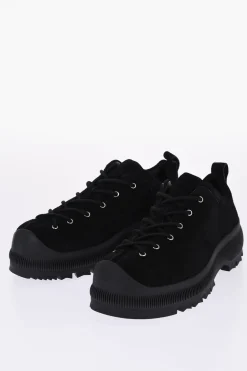 New Sneakers Allacciate in Suede con Suola Vibram Uomo Sneaker