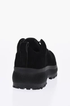 New Sneakers Allacciate in Suede con Suola Vibram Uomo Sneaker