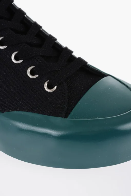 Clearance Sneakers Allacciate JUNGLE in Canvas con Suola in Gomma Donna Sneaker