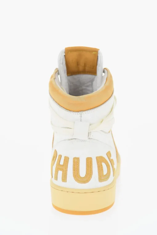 Clearance Sneakers Alte in Pelle con Logo in Suede Uomo Sneaker