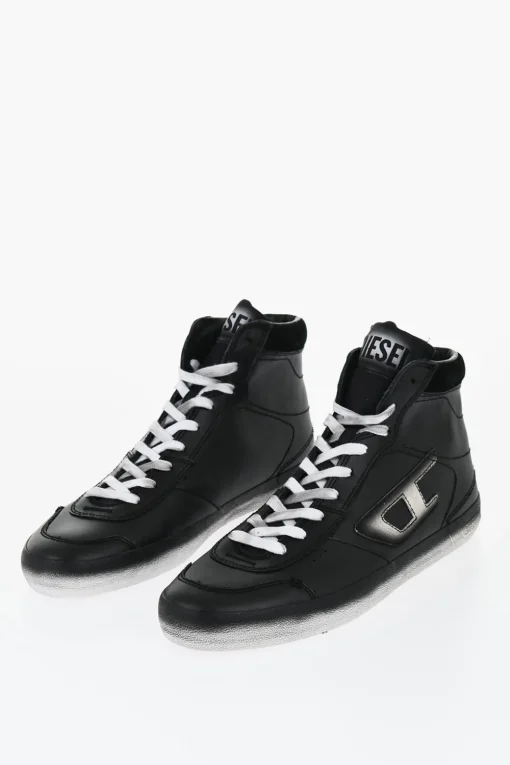 Fashion Sneakers Alte S-LEROJI in Pelle con Suola Sfumata Uomo Sneaker