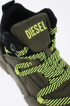 Hot Sneakers Alte S-MILLENIUM in Tessuto con Lacci Fluo Bambino Scarpe|Scarpe