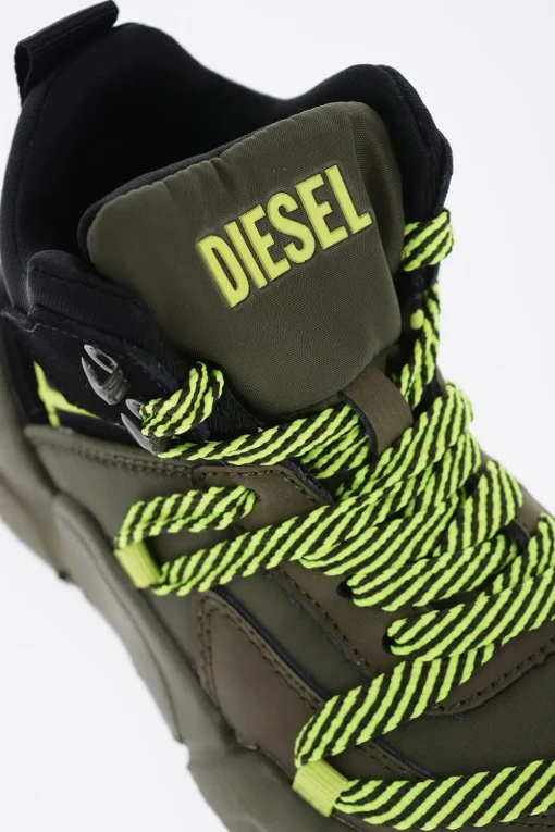 Hot Sneakers Alte S-MILLENIUM in Tessuto con Lacci Fluo Bambino Scarpe|Scarpe