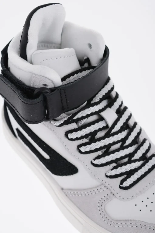 Sneakers Alte S-UKIYO in Pelle con Dettagli in Suede>Diesel Kids Outlet