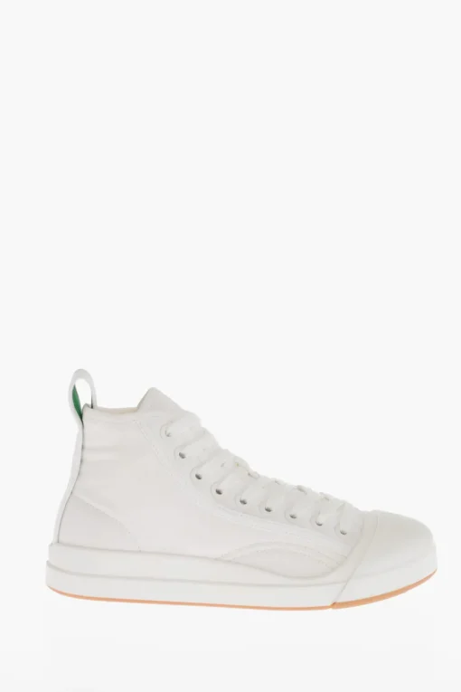 Sneakers Alte VULCAN in Canvas con Punta Gommata>Bottega Veneta Discount