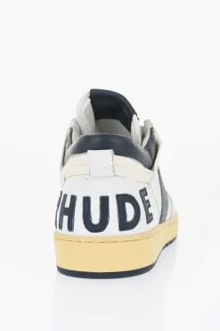 Outlet Sneakers Basse Bicolore in Pelle Uomo Sneaker