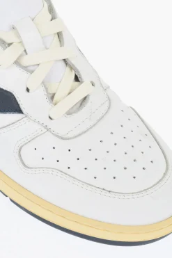 Outlet Sneakers Basse Bicolore in Pelle Uomo Sneaker