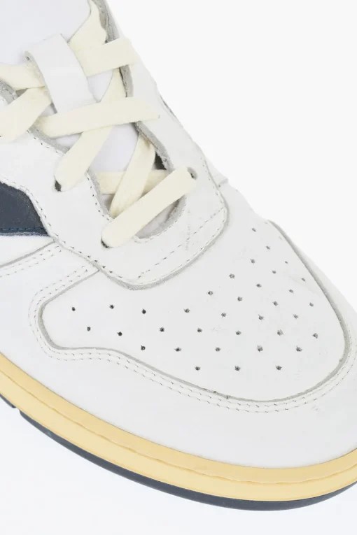 Outlet Sneakers Basse Bicolore in Pelle Uomo Sneaker