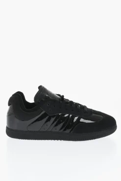 Discount Sneakers Basse DYZ SAMBA In Pelle Lucida a Tinta Unita Donna Sneaker
