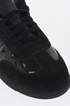 Discount Sneakers Basse DYZ SAMBA In Pelle Lucida a Tinta Unita Donna Sneaker