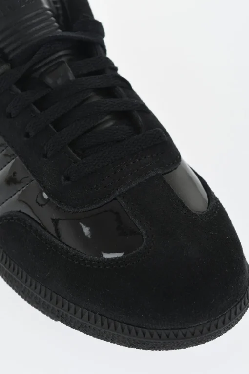 Discount Sneakers Basse DYZ SAMBA In Pelle Lucida a Tinta Unita Donna Sneaker