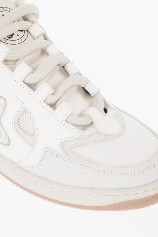 Clearance Sneakers Basse EJ SKATE PLANET in Pelle e Tessuto con Stampe in Rilievo Uomo Sneaker
