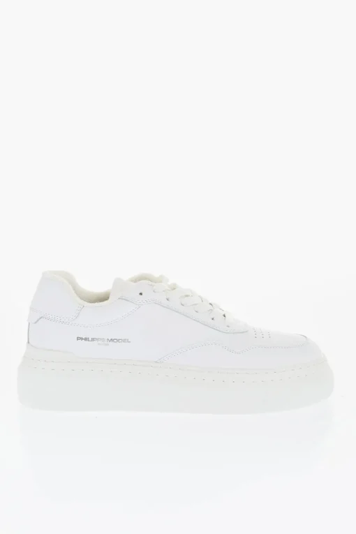 Sneakers Basse ETIENNE in Pelle a Tinta Unita>Philippe Model Paris Online