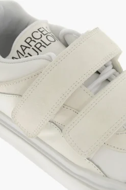 Sneakers Basse in Camoscio con Chiusura in Velcro></noscript>Marcelo Burlon Fashion