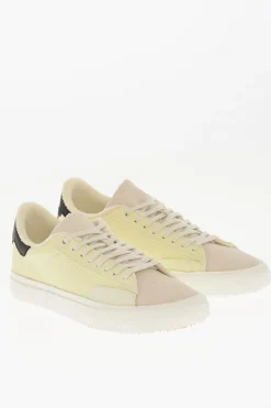 Sneakers Basse in Canvas con Dettaglio in Pelle>Heron Preston Fashion