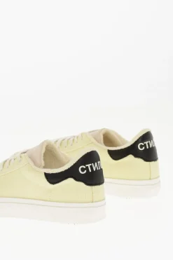 Sneakers Basse in Canvas con Dettaglio in Pelle>Heron Preston Fashion
