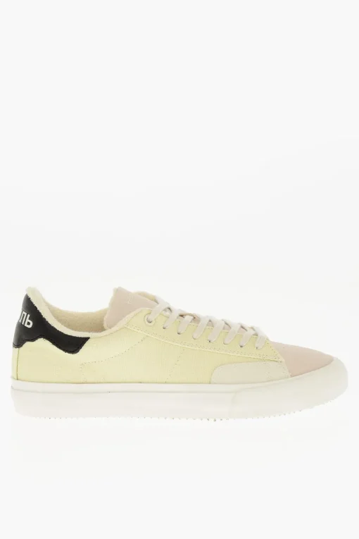 Sneakers Basse in Canvas con Dettaglio in Pelle>Heron Preston Fashion