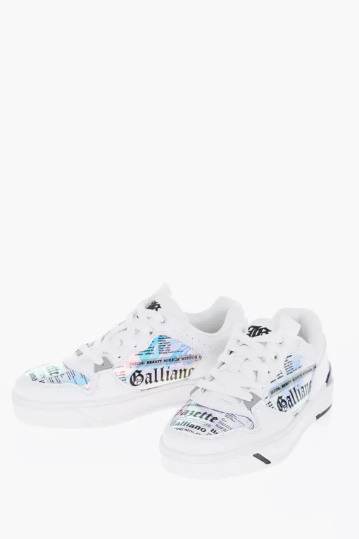 Hot Sneakers Basse in Ecopelle con Dettagli Iridescenti Donna Sneaker