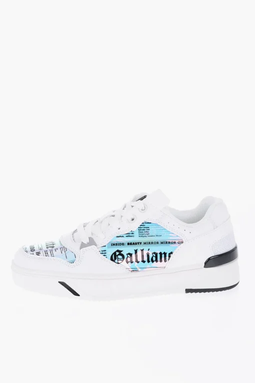 Hot Sneakers Basse in Ecopelle con Dettagli Iridescenti Donna Sneaker