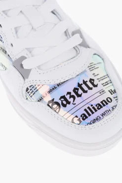 Hot Sneakers Basse in Ecopelle con Dettagli Iridescenti Donna Sneaker