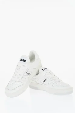 Sneakers Basse in Pelle a Tinta Unita con Logo a Contrasto>Etonic Clearance